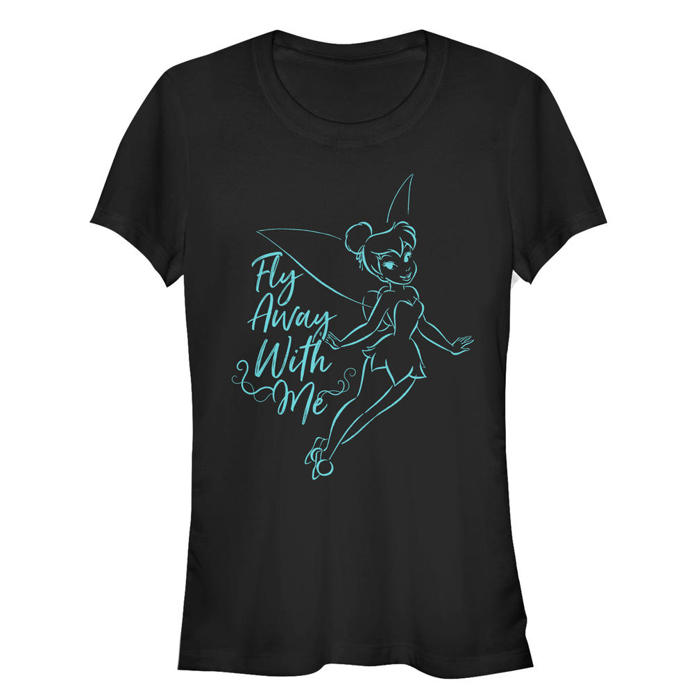 Peter Pan Junior's Peter Pan Tinker Bell Fly Away  Graphic T-Shirt