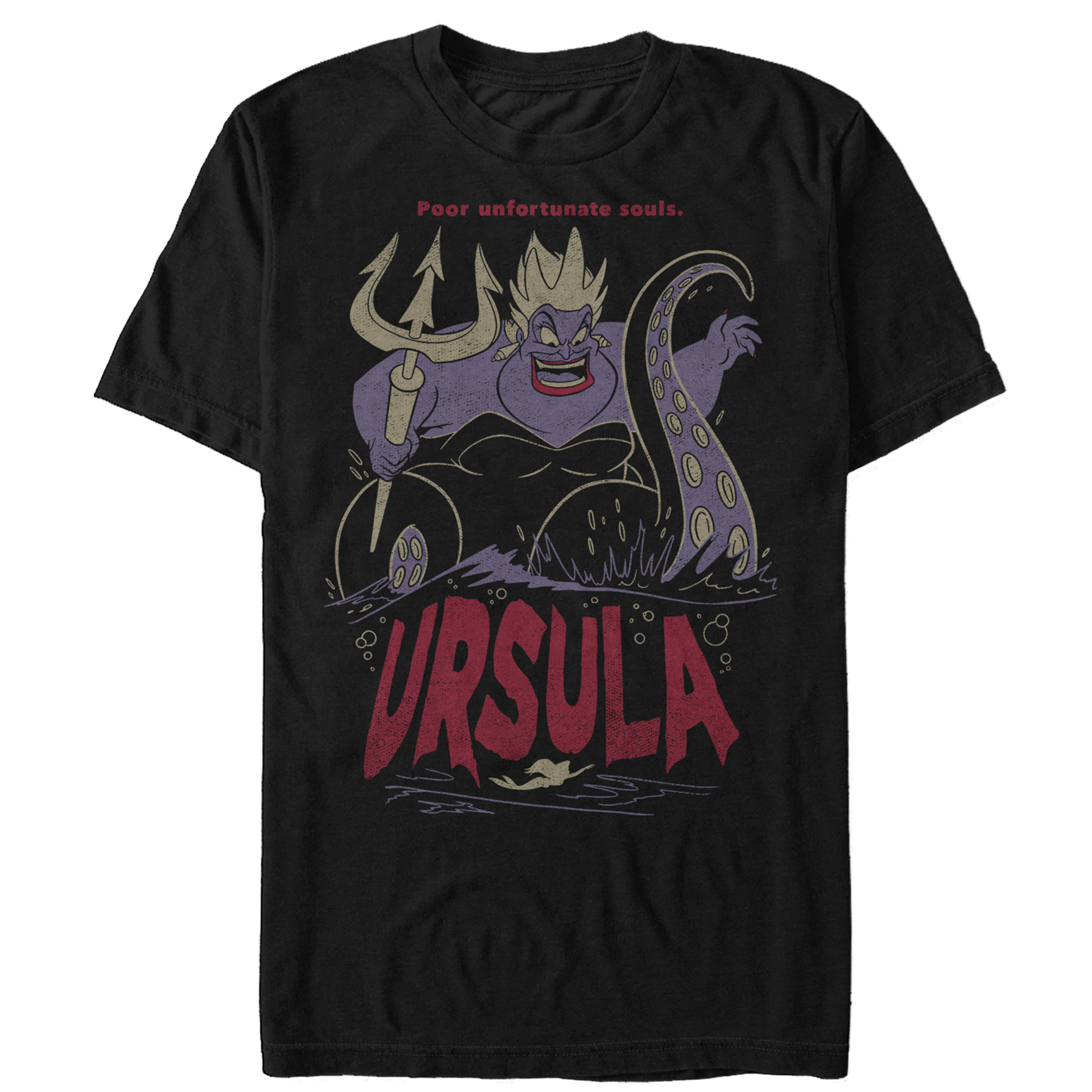 The Little Mermaid Men's The Little Mermaid Ursula Sea Witch  Graphic T-Shirt