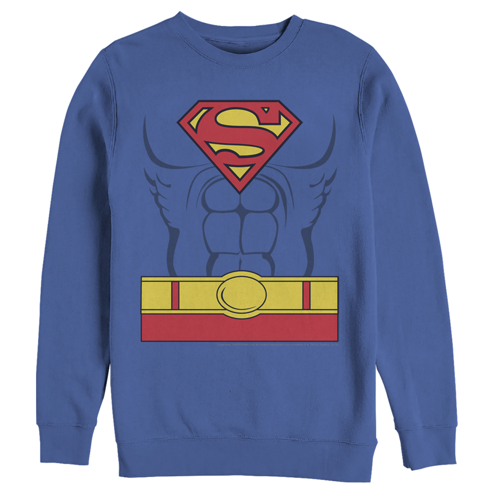 DC Comics Men's Superman Hero Costume  Sweatshirt