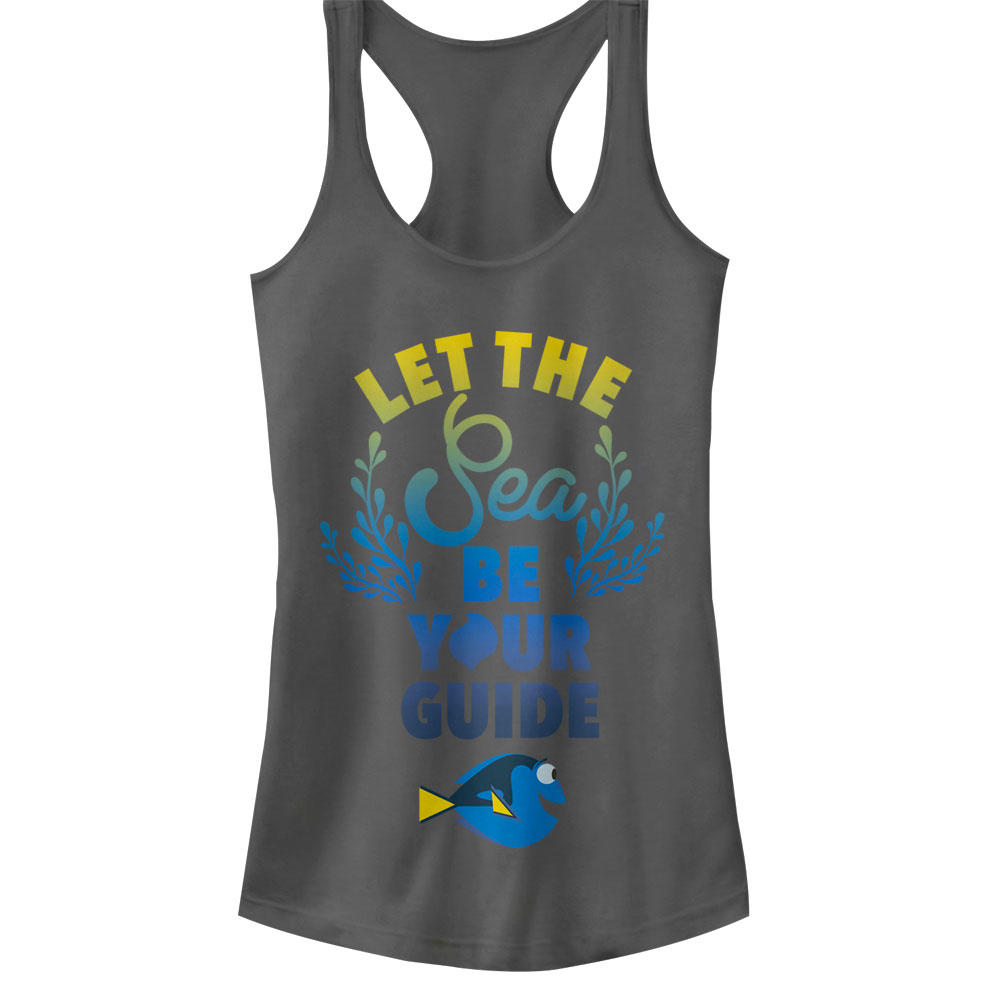Finding Dory Junior's Finding Dory Let the Sea be Your Guide  Racerback Tank Top