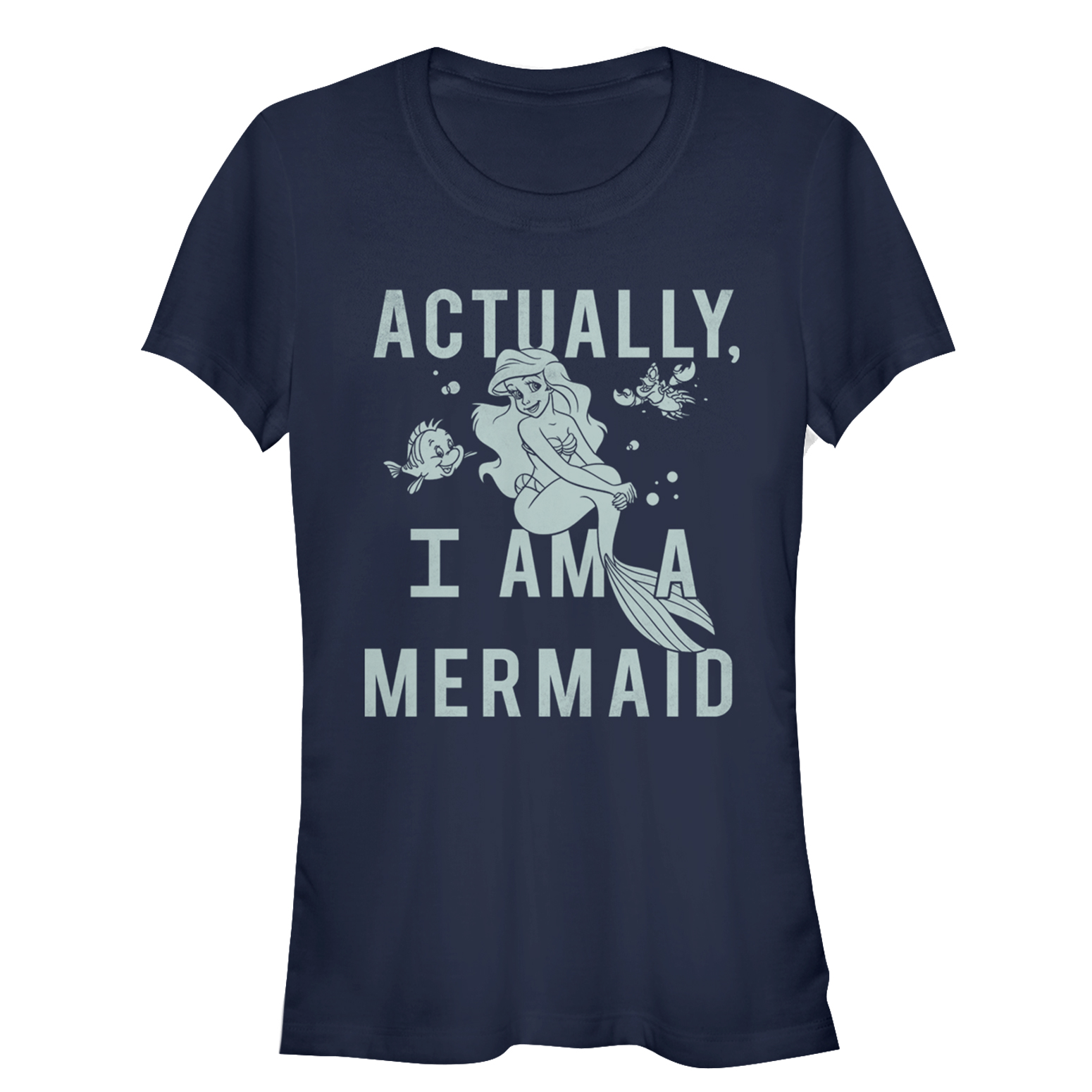 The Little Mermaid Junior's The Little Mermaid Ariel Actually Mermaid  Graphic T-Shirt