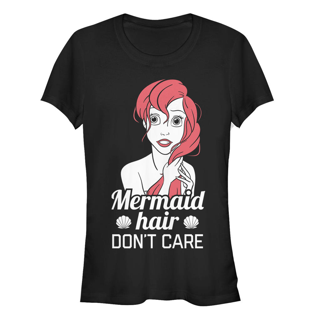 The Little Mermaid Junior's The Little Mermaid Ariel Mermaid Don't Care  Graphic T-Shirt