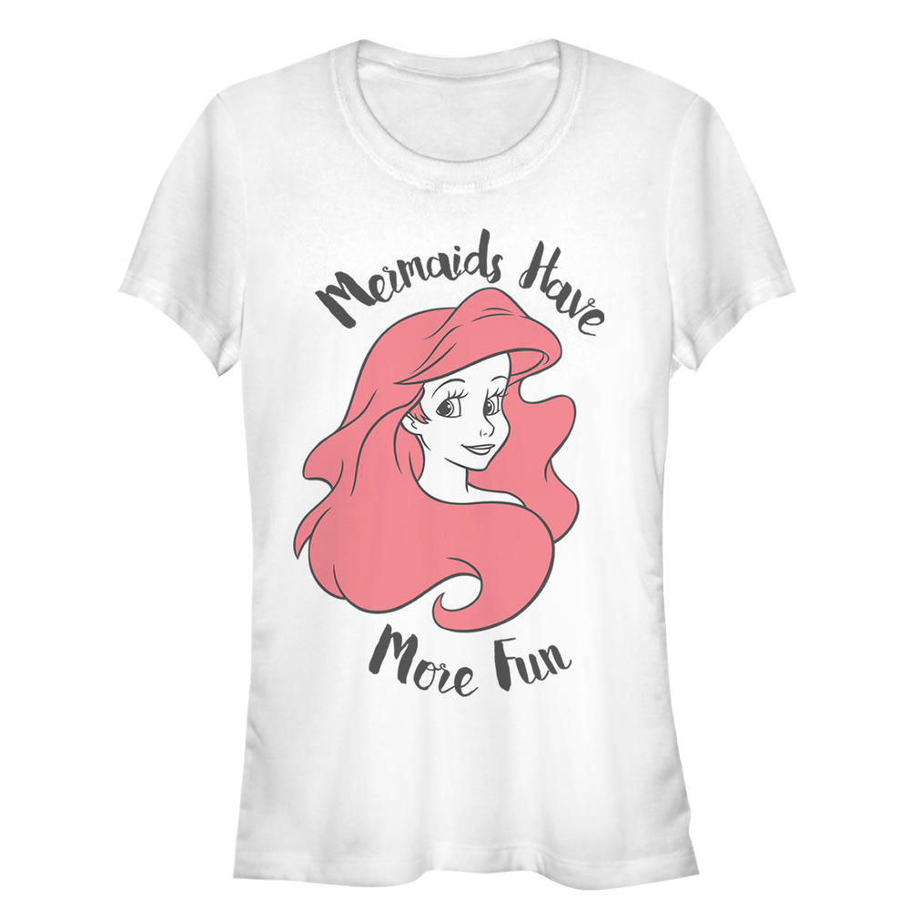 The Little Mermaid Junior's The Little Mermaid Ariel Mermaids Have Fun  Graphic T-Shirt