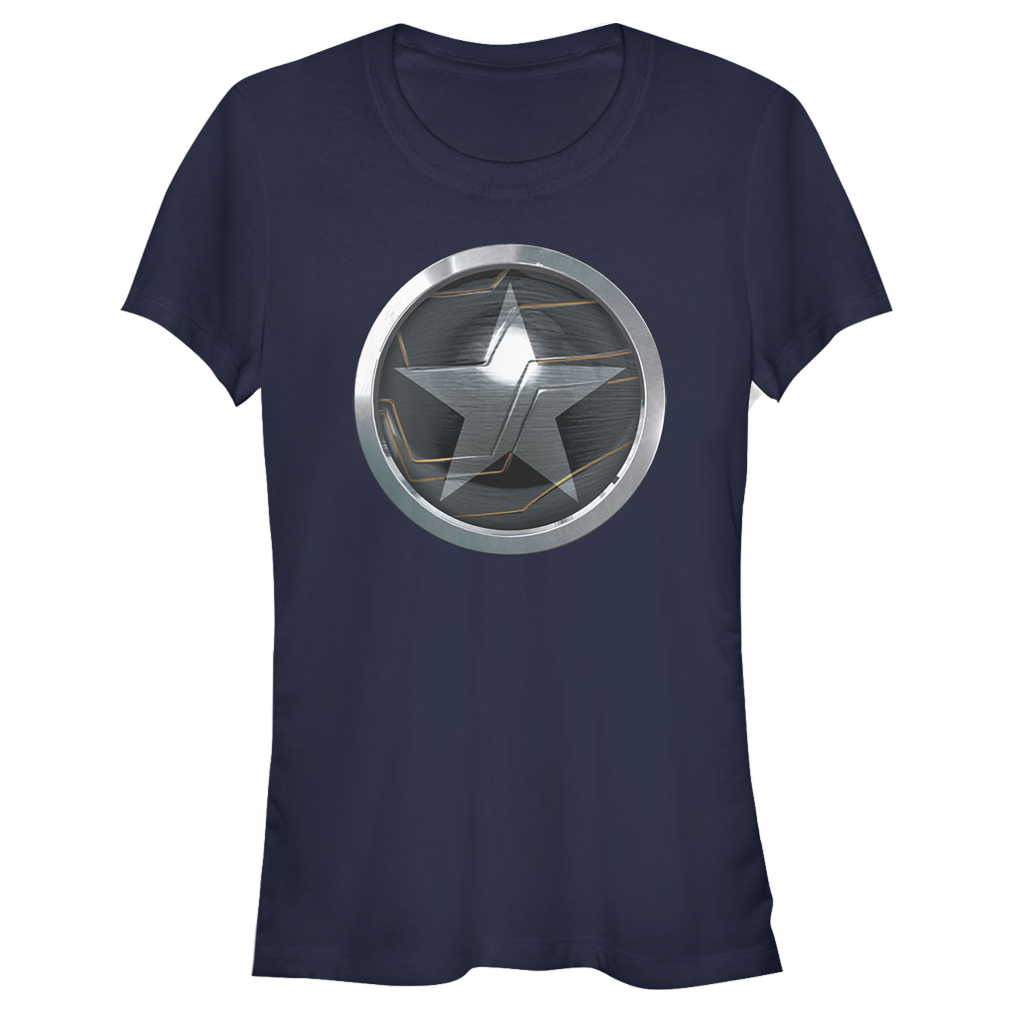 Marvel Junior's Marvel The Falcon and the Winter Soldier Bucky Logo  Graphic Tee