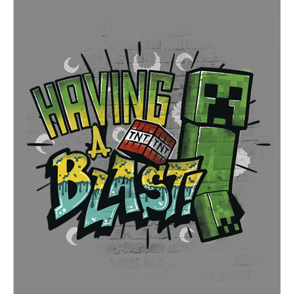 Minecraft Boy's Minecraft Having a Blast  Performance Graphic T-Shirt