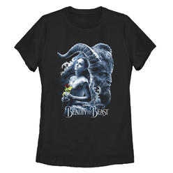 Beauty And The Beast Women's Beauty and the Beast Frosted Lovers  Graphic Tee