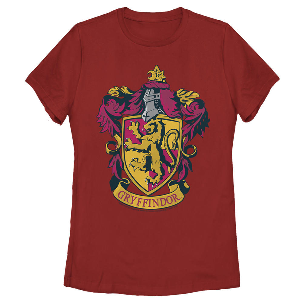 HARRY POTTER Women's Harry Potter Gryffindor Ornate Crest  Graphic Tee