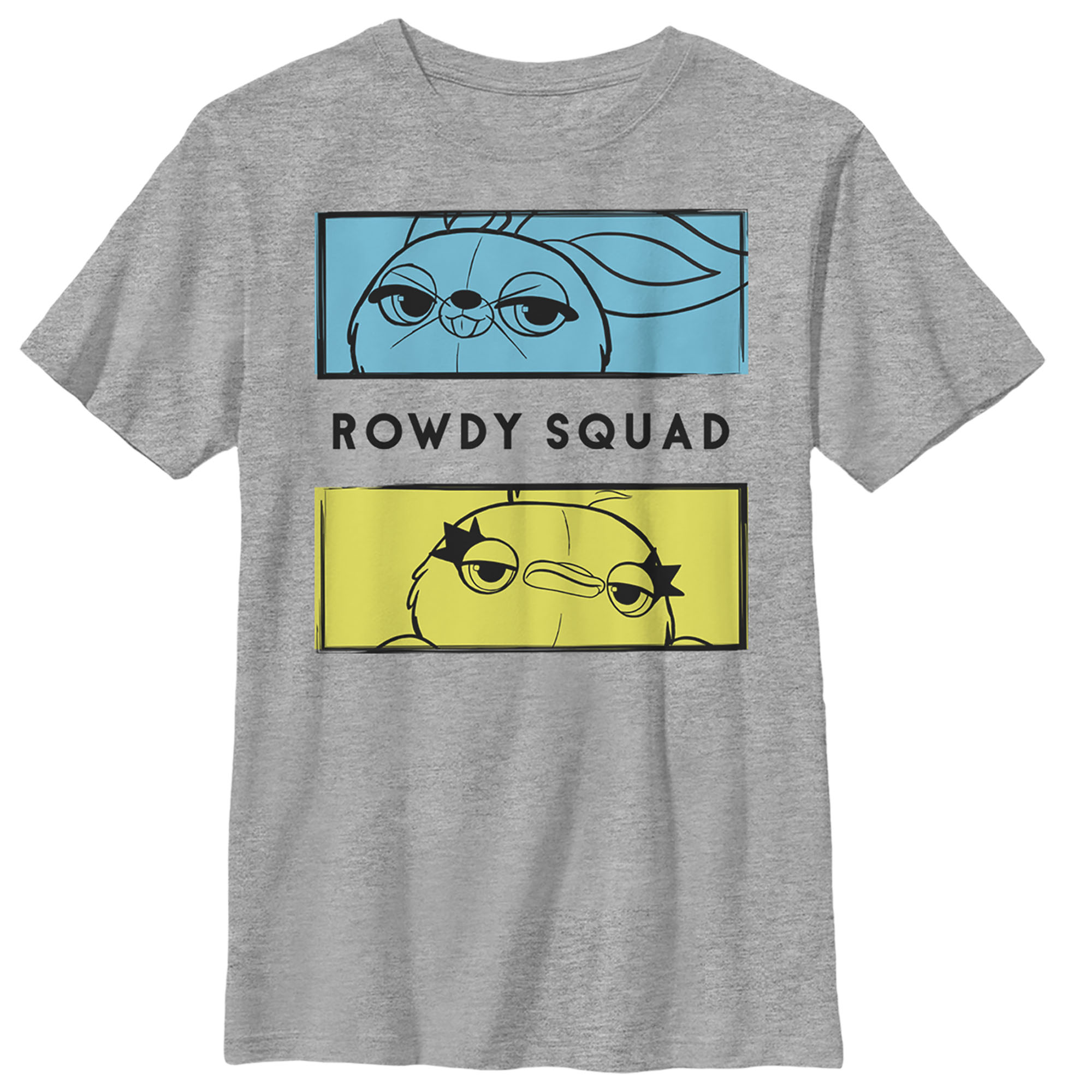 Disney Boy's Toy Story Ducky & Bunny Rowdy Panels  Graphic T-Shirt