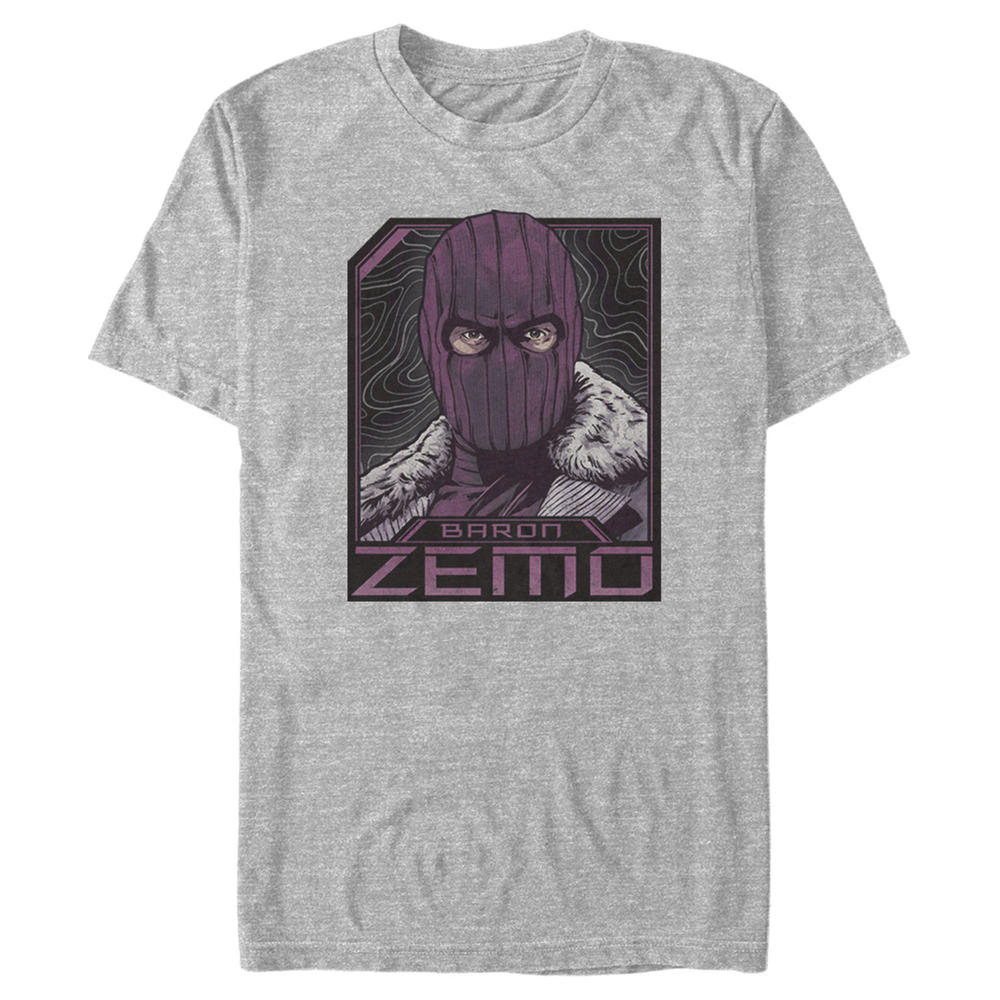 Marvel Men's Marvel The Falcon and the Winter Soldier Baron Zemo Badge  Graphic T-Shirt
