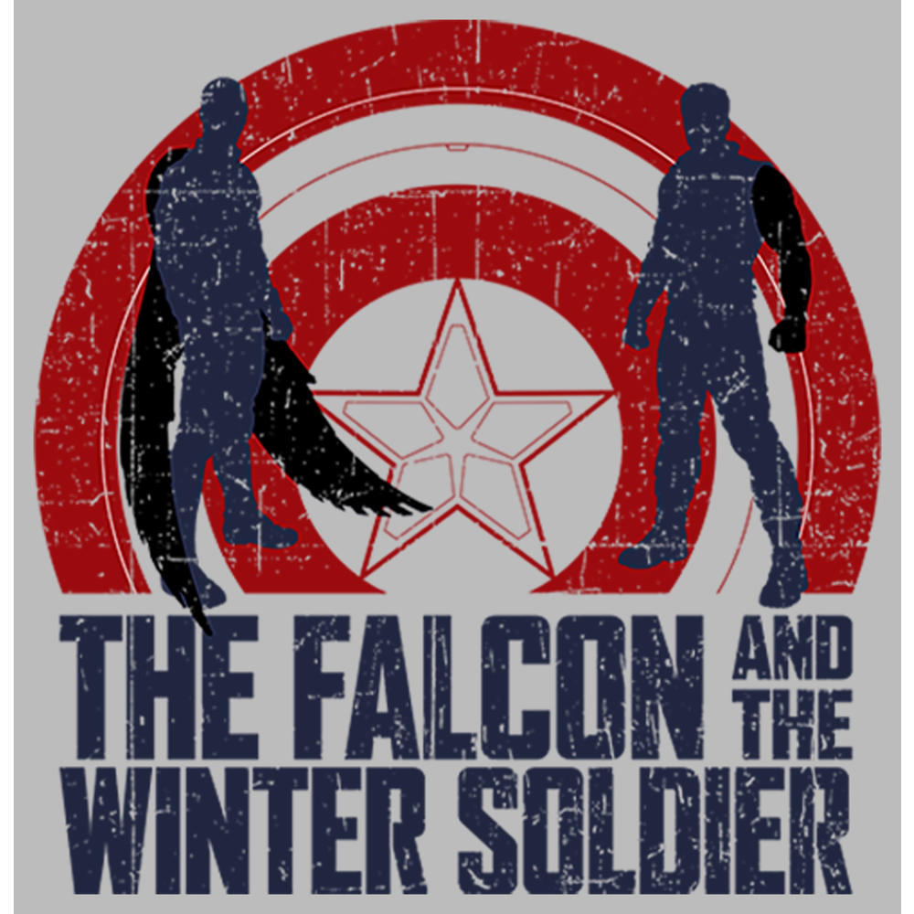Marvel Men's Marvel The Falcon and the Winter Soldier Silhouette Logo  Graphic T-Shirt