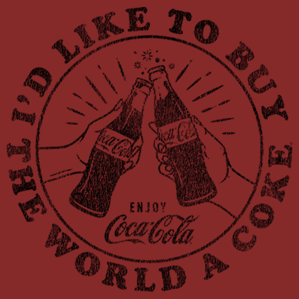 Coca-Cola Women's Coca Cola Unity I'd Like to Buy the World a Coke  Graphic T-Shirt
