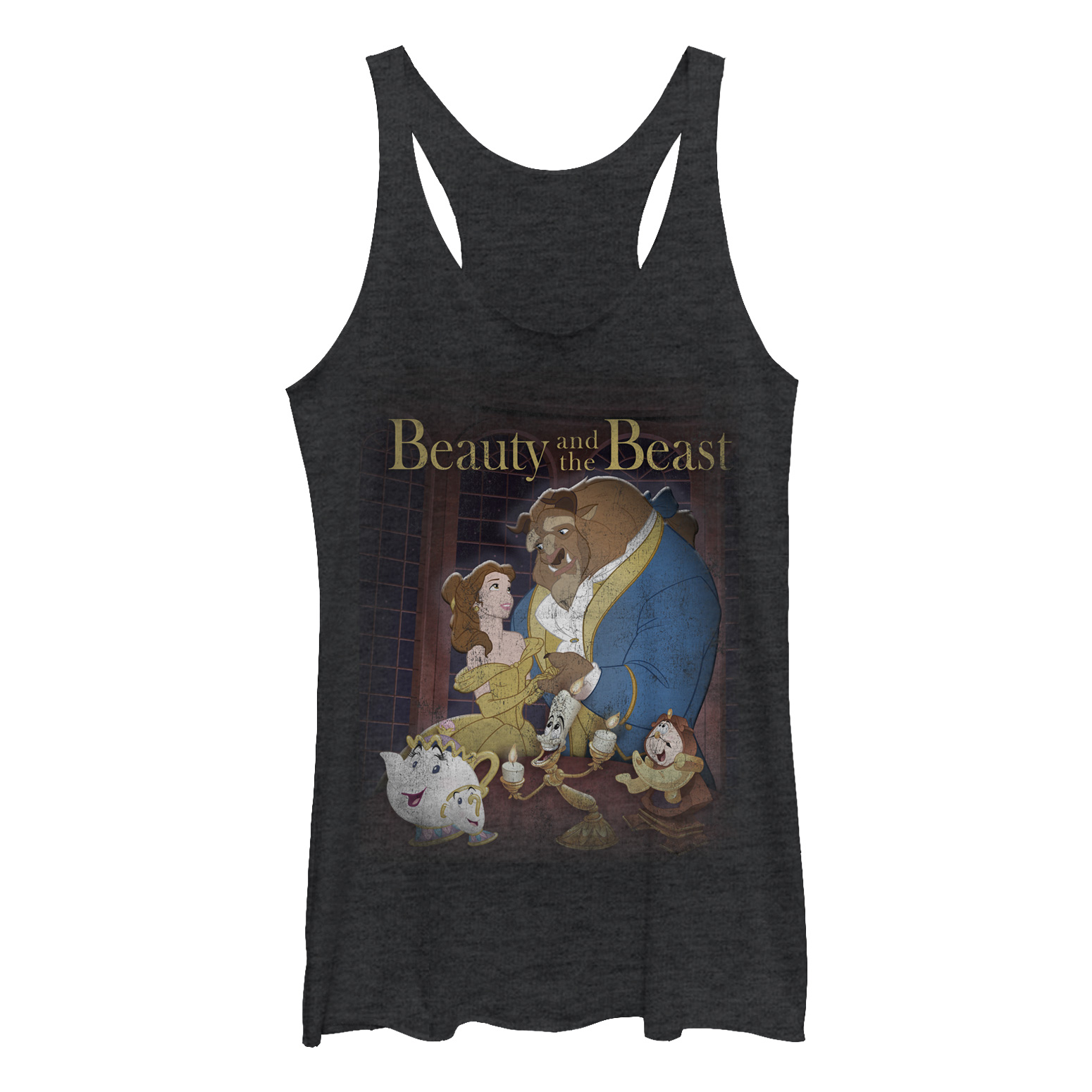 Beauty And The Beast Women's Beauty and the Beast Movie Poster  Racerback Tank Top