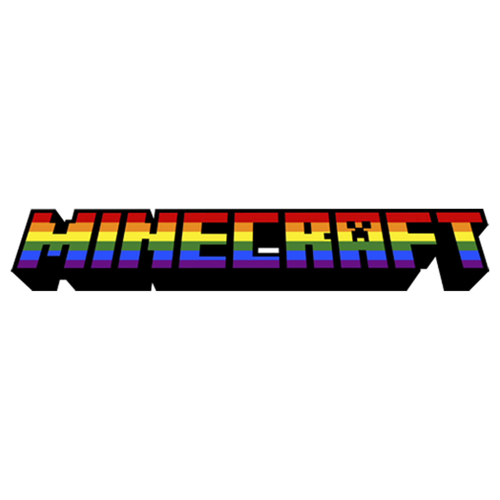 Junior S Minecraft Rainbow Logo Graphic Tee Junior S Minecraft Rainbow Logo Graphic Tee