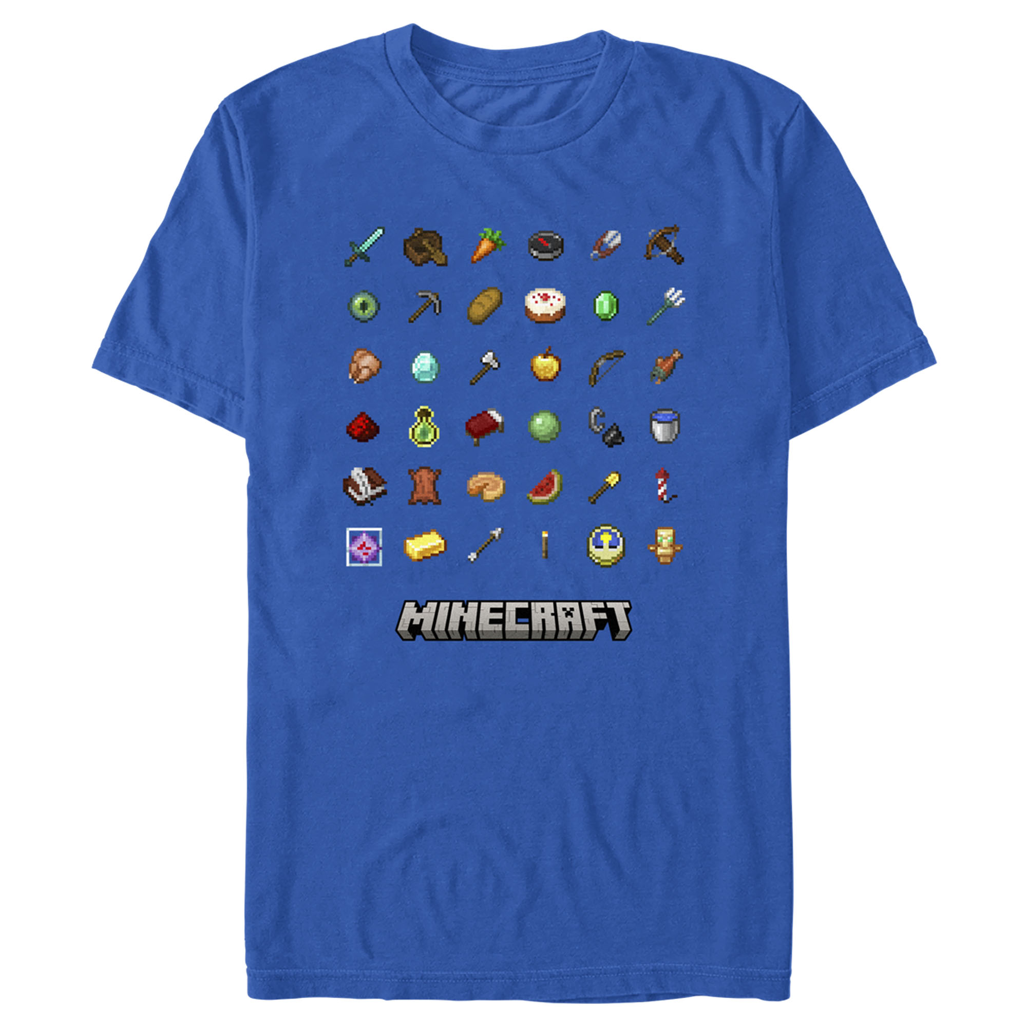 Minecraft Men's Minecraft Item Collection  Graphic Tee