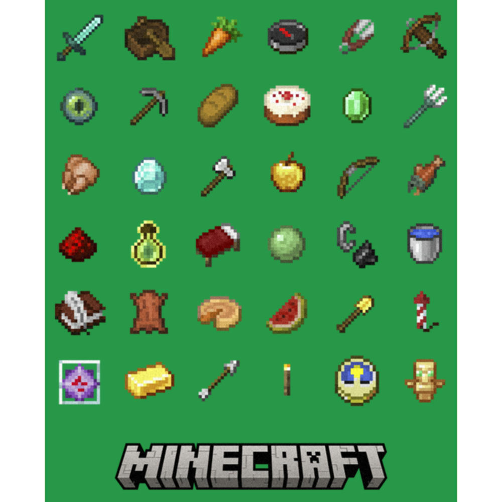 Junior S Minecraft Item Collection Graphic Tee Junior S Minecraft Item Collection Graphic Tee