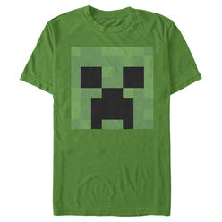 Minecraft Men's Minecraft Creeper Face  Graphic T-Shirt