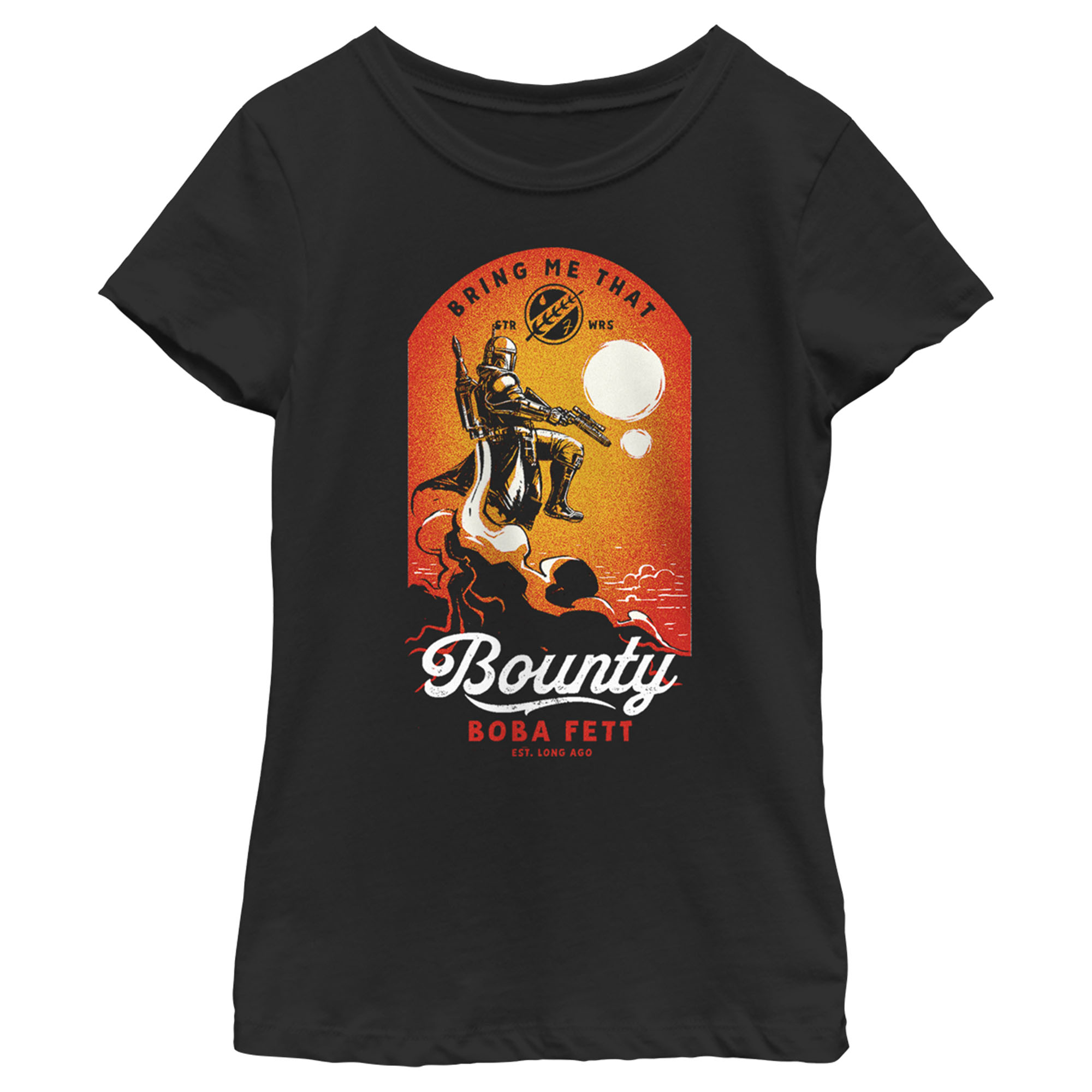 Star Wars: The Book of Boba Fett Girl's Star Wars: The Book of Boba Fett Bring Me That Bounty  Graphic T-Shirt