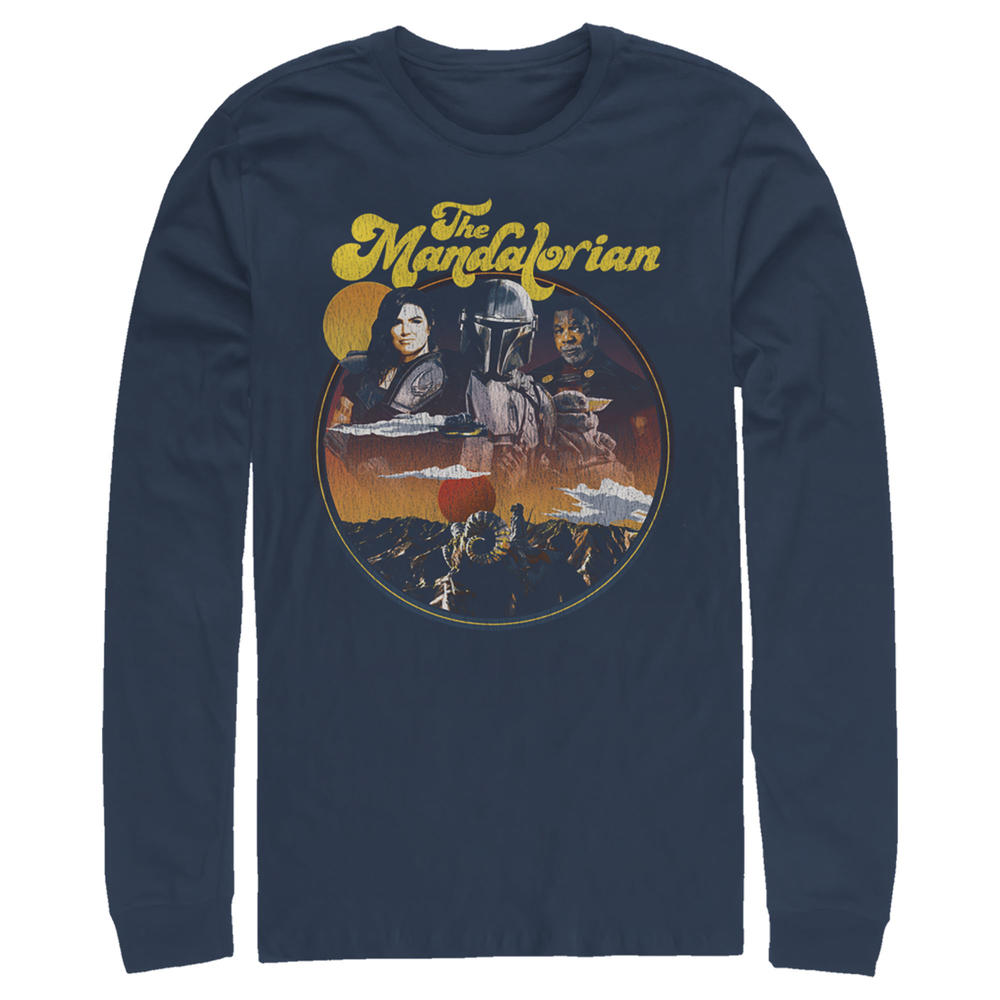 Star Wars Men's Star Wars: The Mandalorian Razor Crest Crew  Long Sleeve Shirt