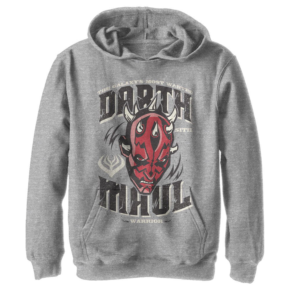 Star Wars Boy's Star Wars: The Clone Wars Darth Maul The Galaxy's Most Wanted  Pull Over Hoodie