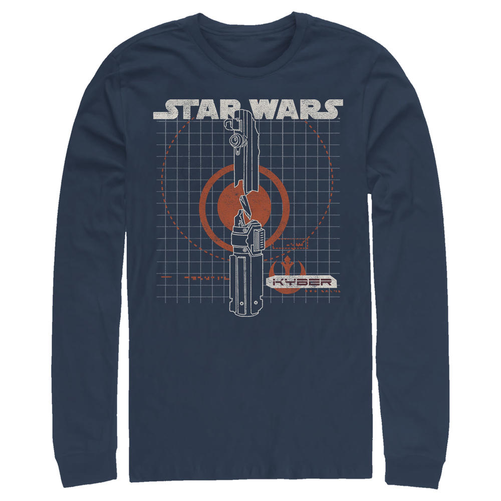 Star Wars Men's Star Wars: The Rise of Skywalker Kyber Crystal  Long Sleeve Shirt