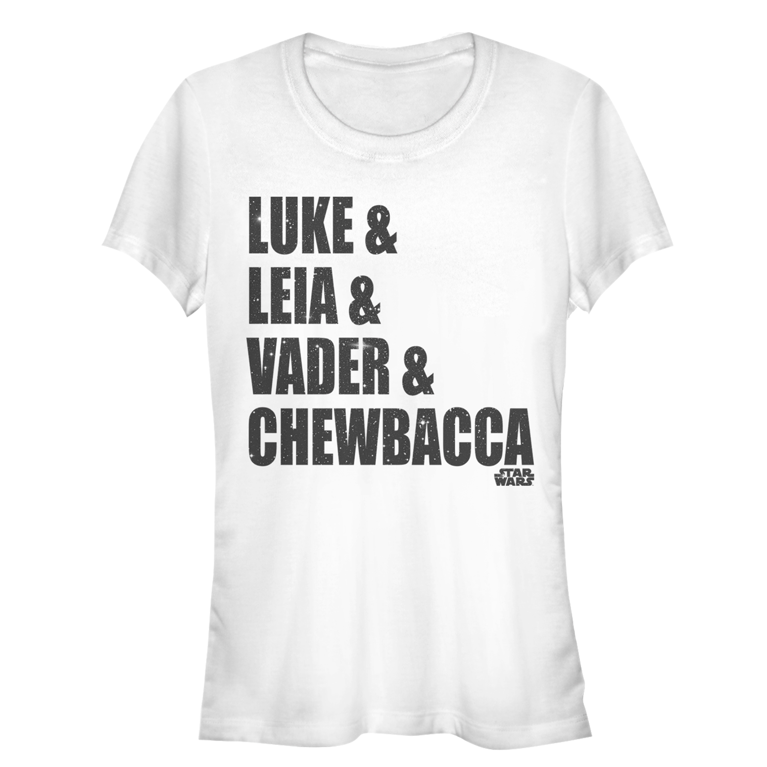 Star Wars Junior's Star Wars Luke Leia Vader Chewbacca  Graphic Tee