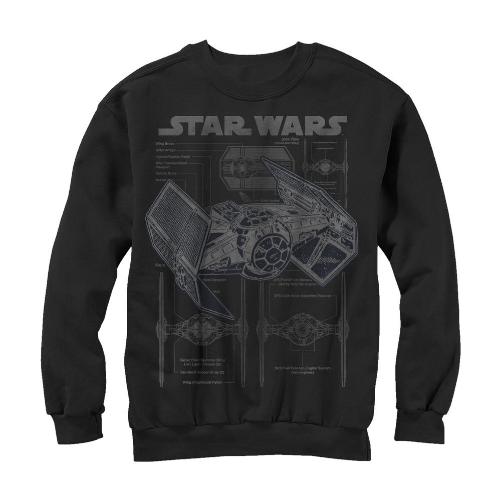 Star Wars Men's Star Wars TIE Fighterprint  Sweatshirt