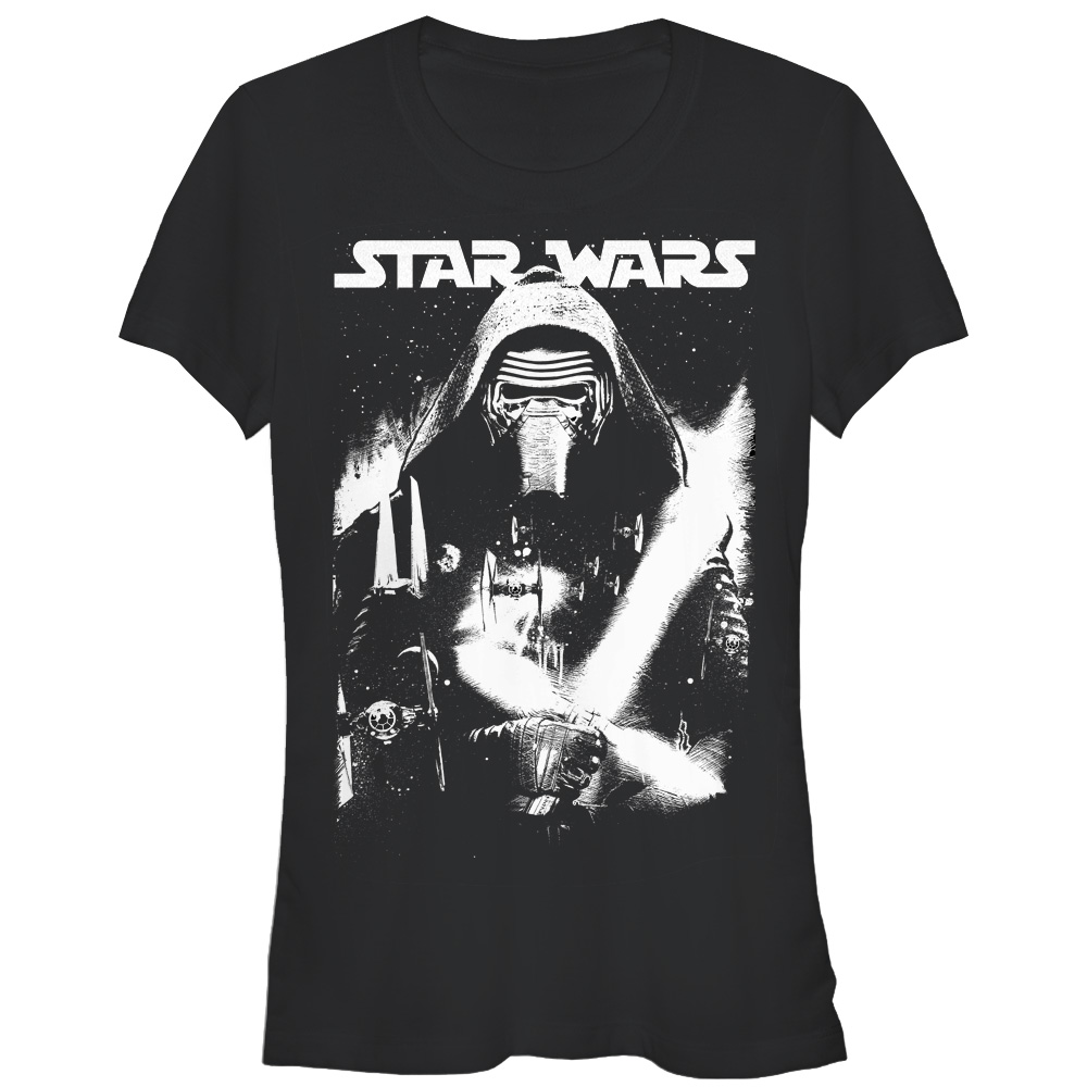 Star Wars Junior's Star Wars The Force Awakens Kylo Ren Stare Down  Graphic T-Shirt