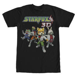 Nintendo Men's Nintendo Star Fox 64 3D Characters  Graphic T-Shirt