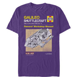 Star Trek Men's Star Trek Galileo Shuttlecraft Owners' Workshop Manual  Graphic T-Shirt