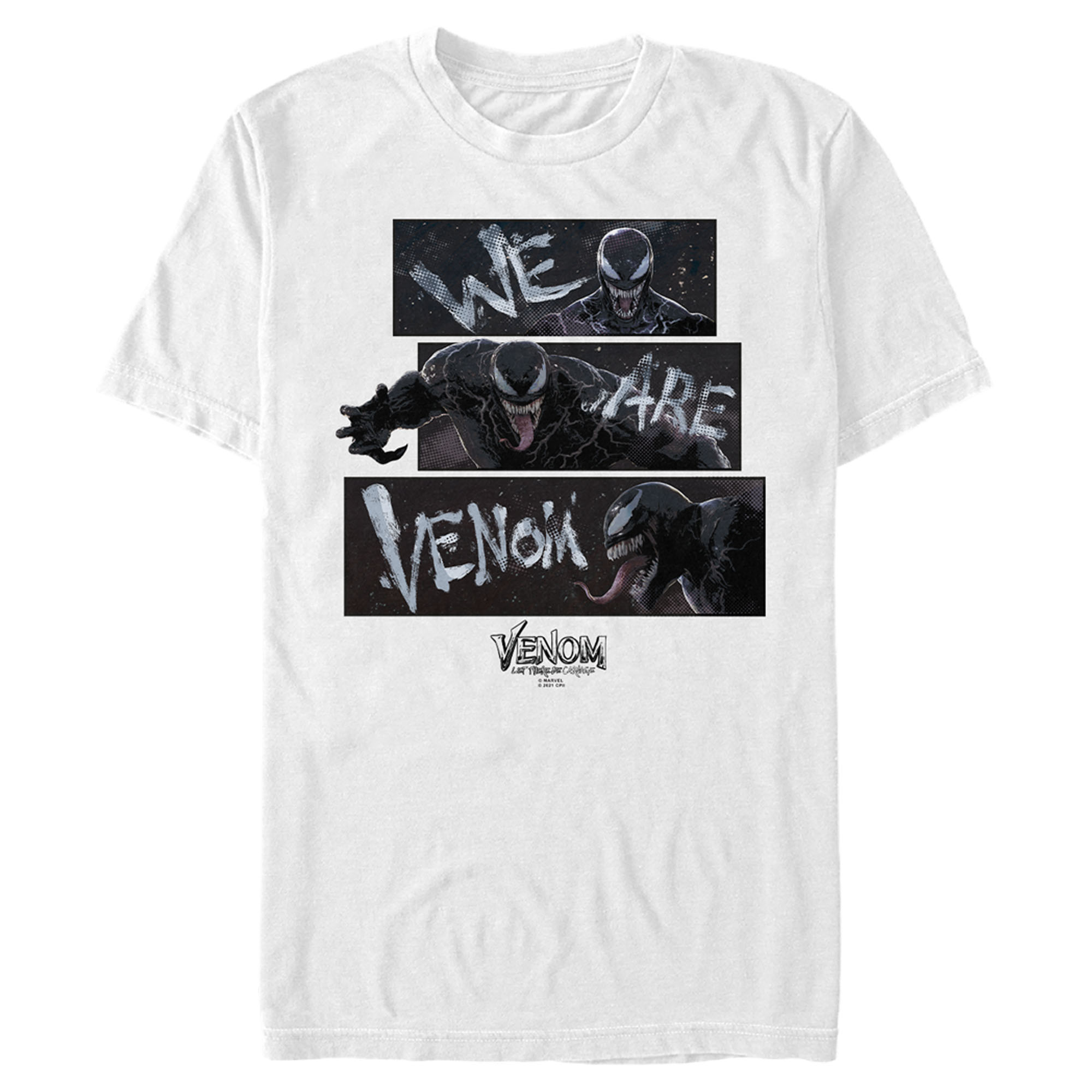 Marvel Men's Marvel Venom: Let There be Carnage We are Venom Comic  Graphic Tee