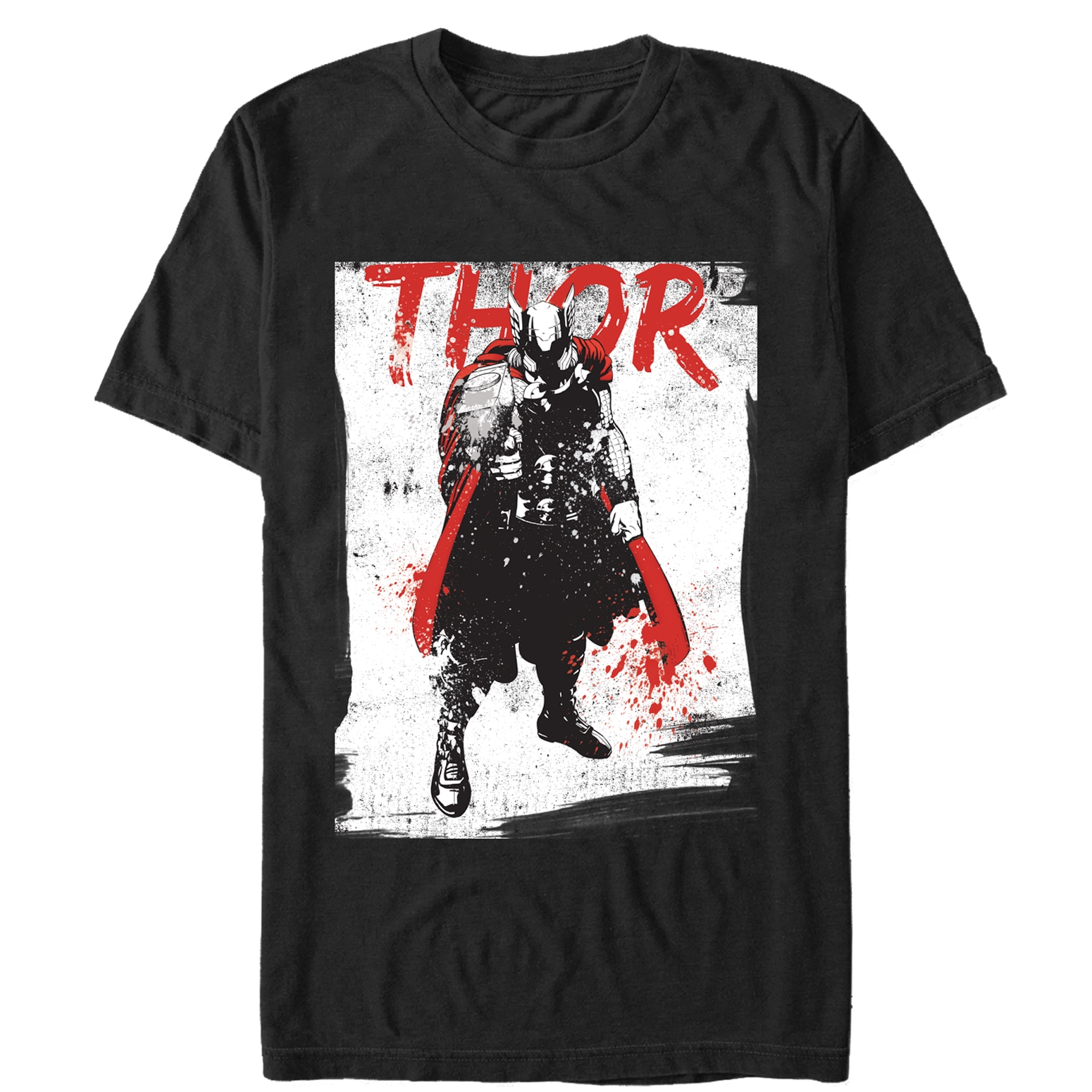 Marvel Tee-Shirt Thor Text Homme Bordeaux Marvel Tee-Shirt Thor Text Homme Bordeaux