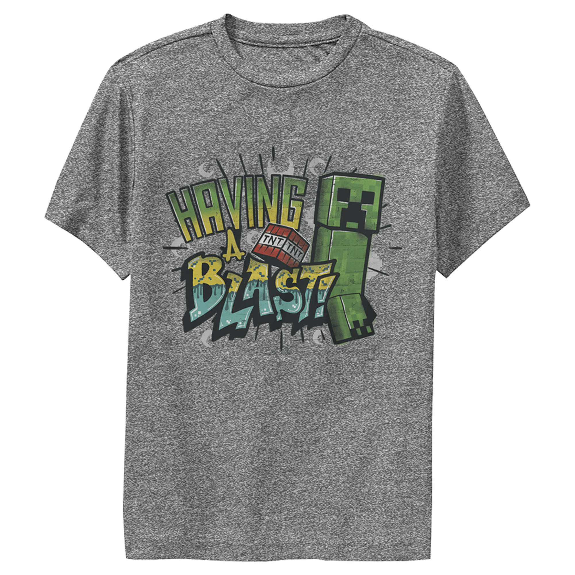 Minecraft Boy's Minecraft Having a Blast  Performance Graphic T-Shirt