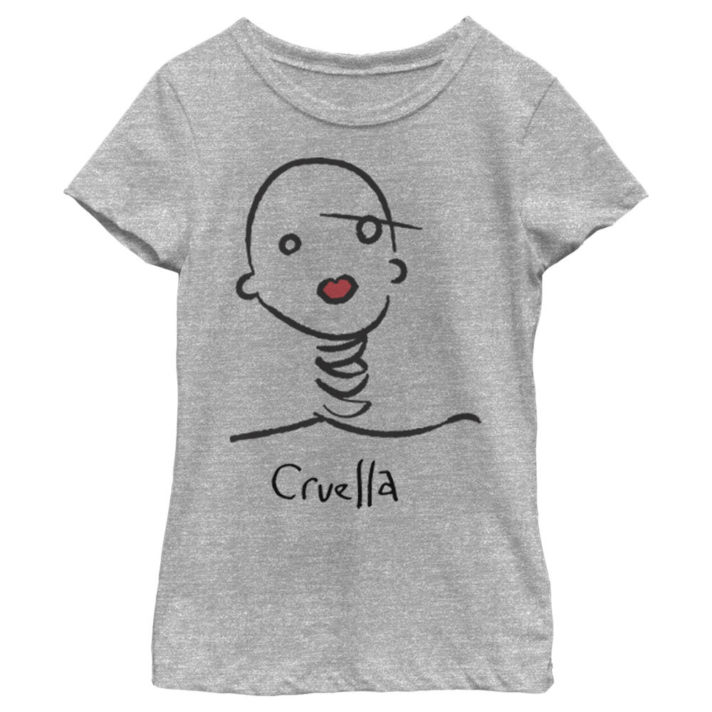 Cruella Girl's Cruella Abstract Doodle  Graphic Tee