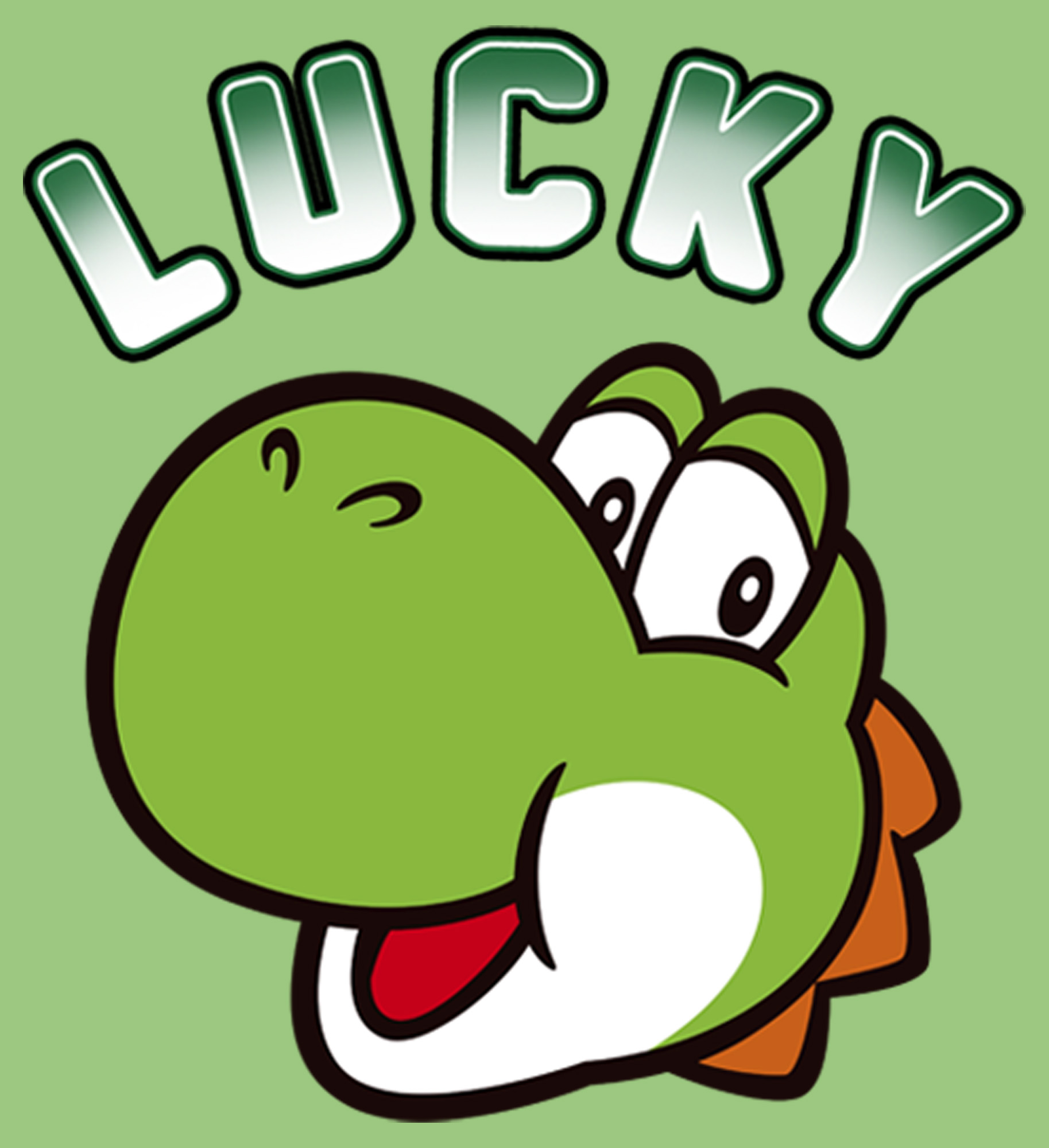Nintendo Girl's Nintendo Super Mario St. Patrick's Day Lucky Yoshi Retro  Graphic Tee