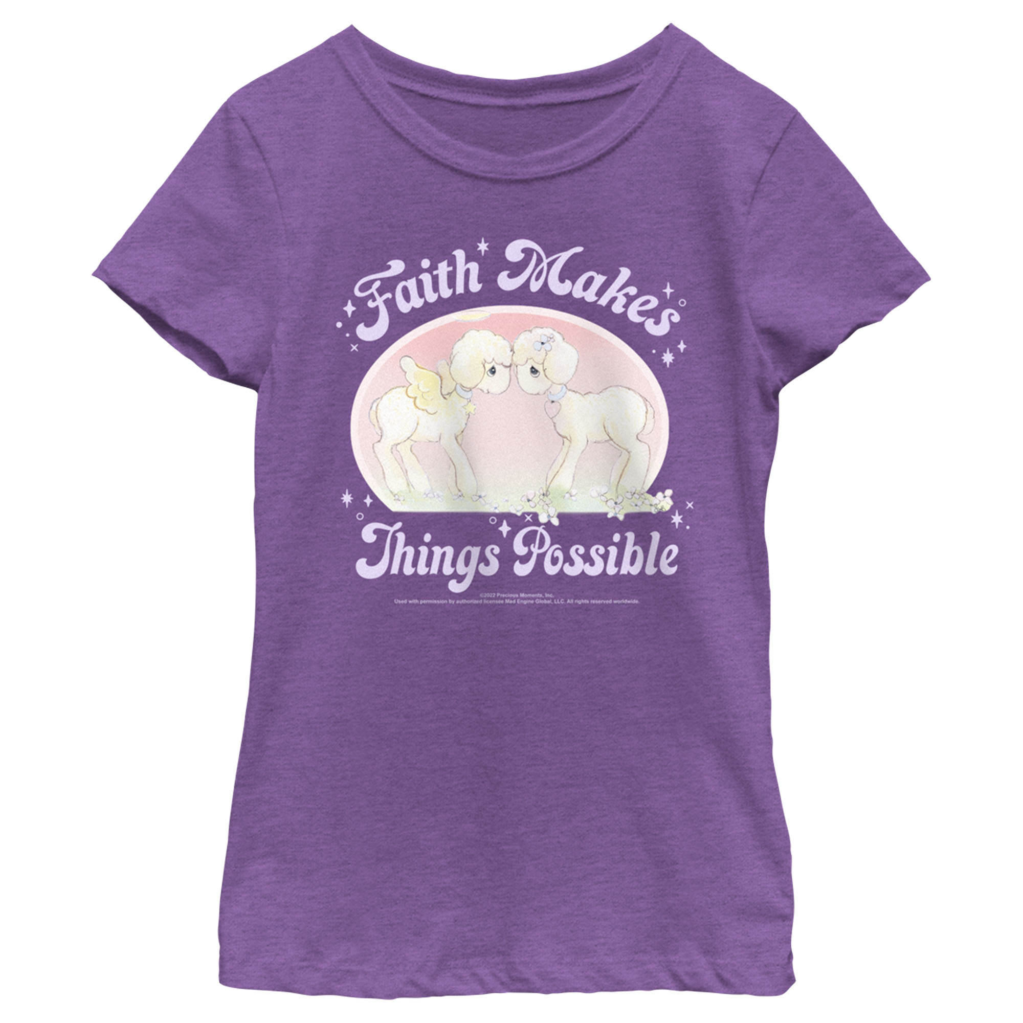 Precious Moments Girl's Precious Moments Faith Makes Things Possible  Graphic Tee