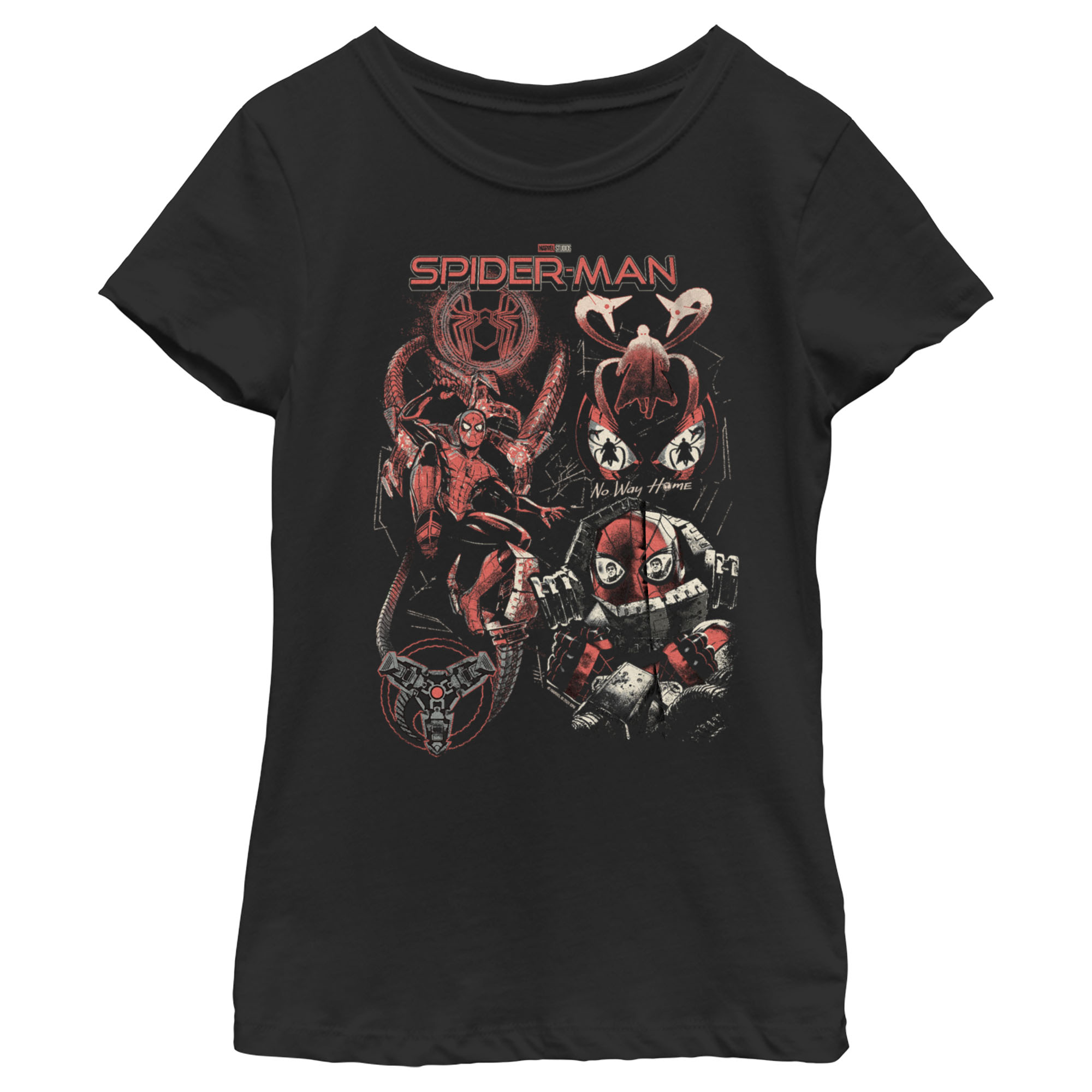 Marvel Girl's Marvel Spider-Man: No Way Home Evil Doc Ock Grip  Graphic T-Shirt