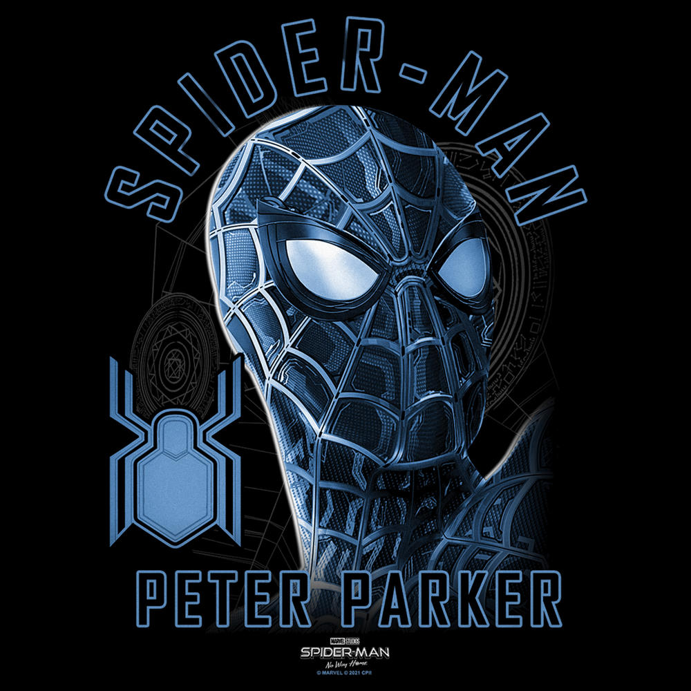 Marvel Men's Marvel Spider-Man: No Way Home Blue Suit  Graphic Tee