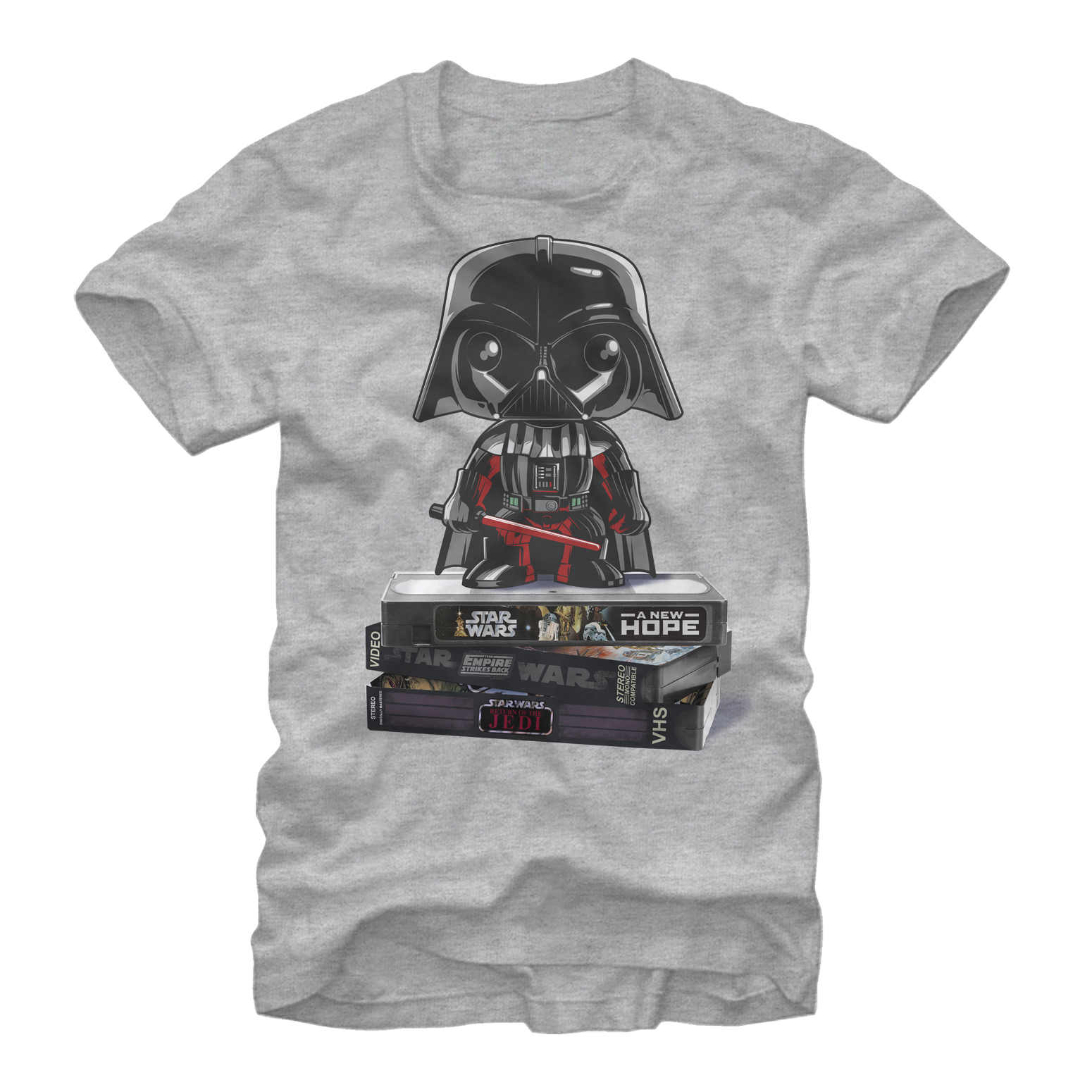 Star Wars Men's Star Wars Darth Vader VHS  Graphic T-Shirt