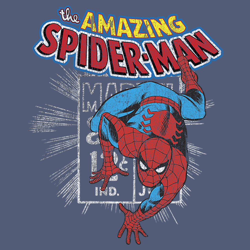 Marvel Men's Marvel Spider-Man Comic Book Cent  Graphic T-Shirt