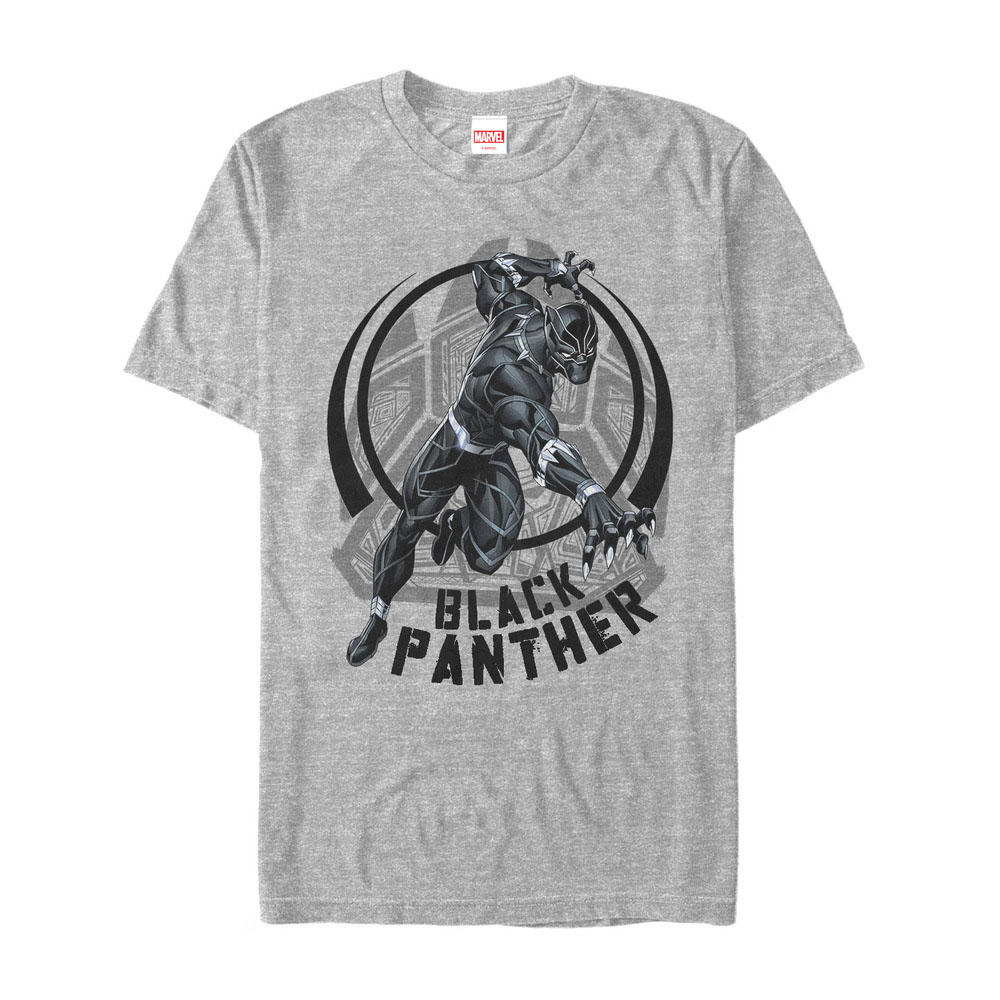 Marvel Men's Marvel Black Panther Circle Claw  Graphic T-Shirt