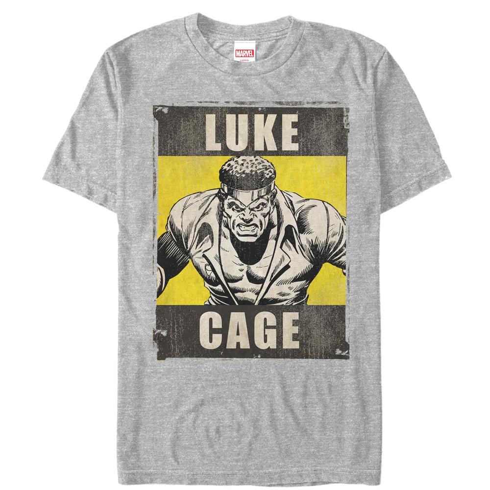Marvel Men's Marvel Heroes for Hire Luke Cage  Graphic T-Shirt