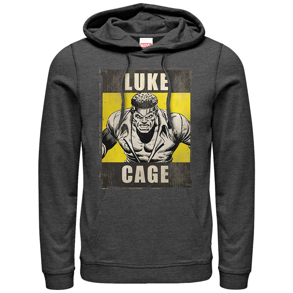 Marvel Men's Marvel Heroes for Hire Luke Cage  Pull Over Hoodie