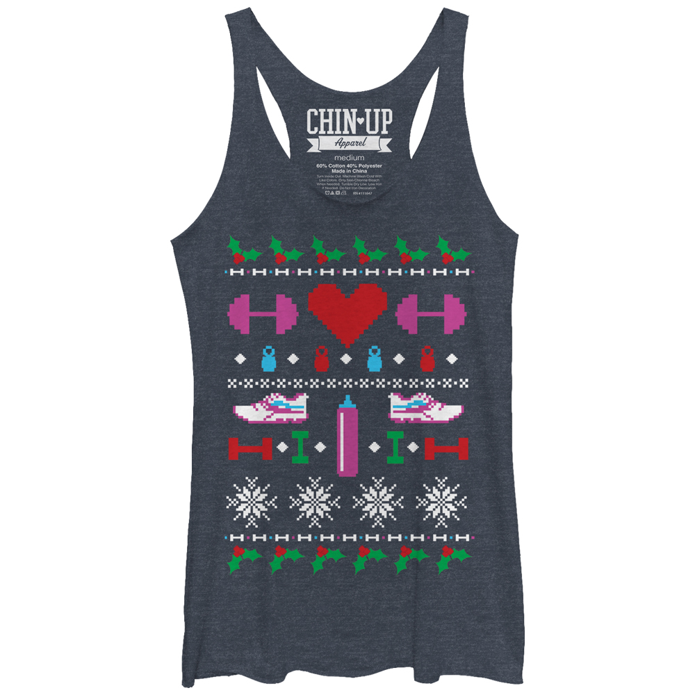 Christmas Sweater Christmas Fitness Tank Tops Too Cute To Wear An