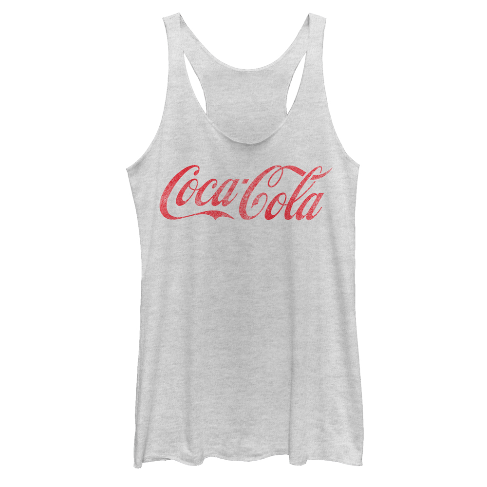 Coca-Cola Women's Coca Cola Distressed Logo  Racerback Tank Top