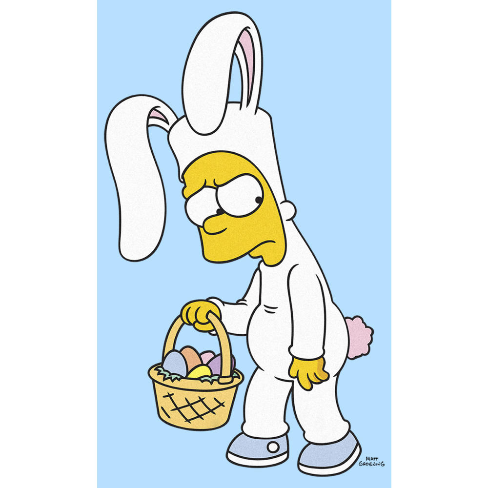 the Simpsons Men's The Simpsons Easter Bunny Bart  Graphic T-Shirt