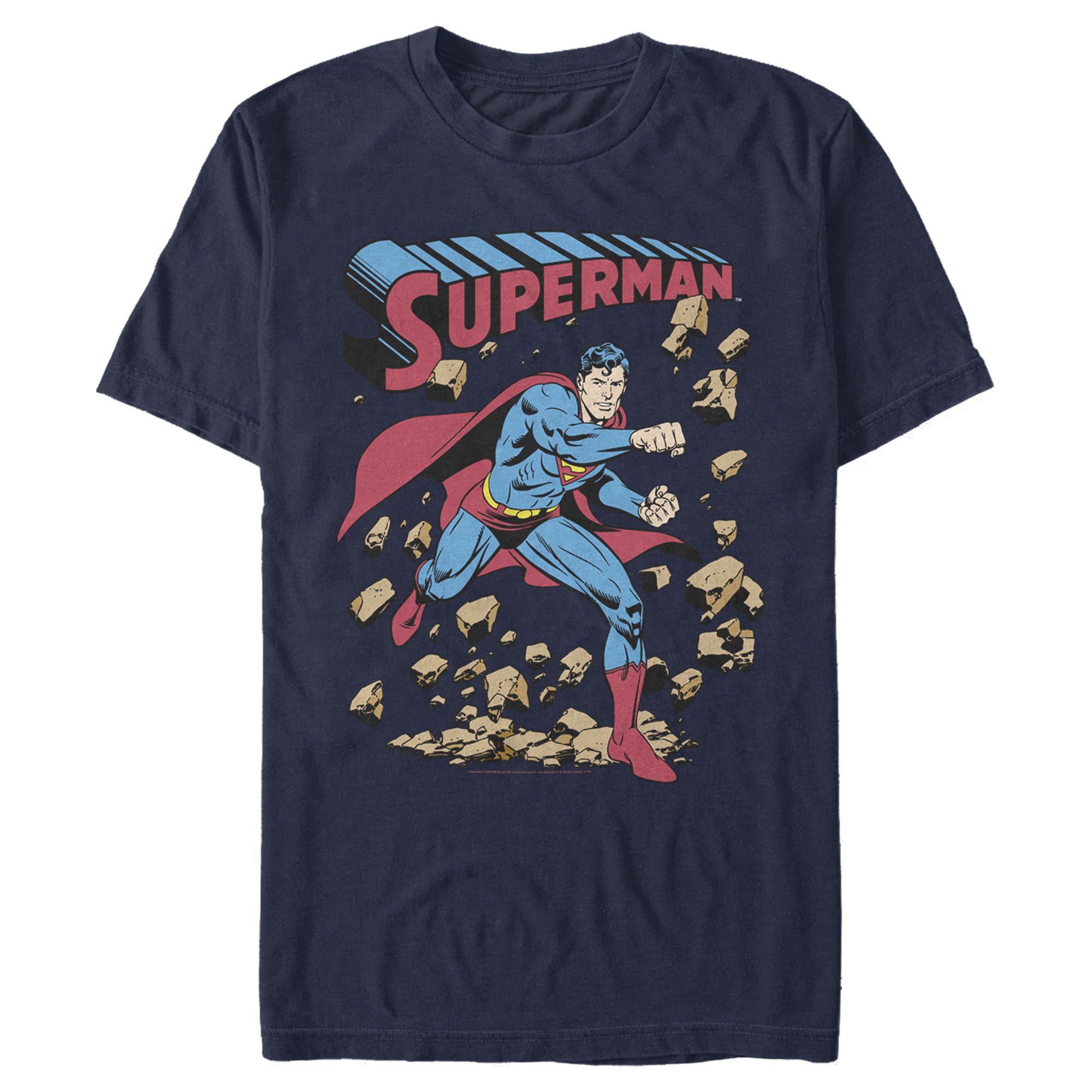 DC Comics Men's Superman Hero Break Barriers  Graphic Tee