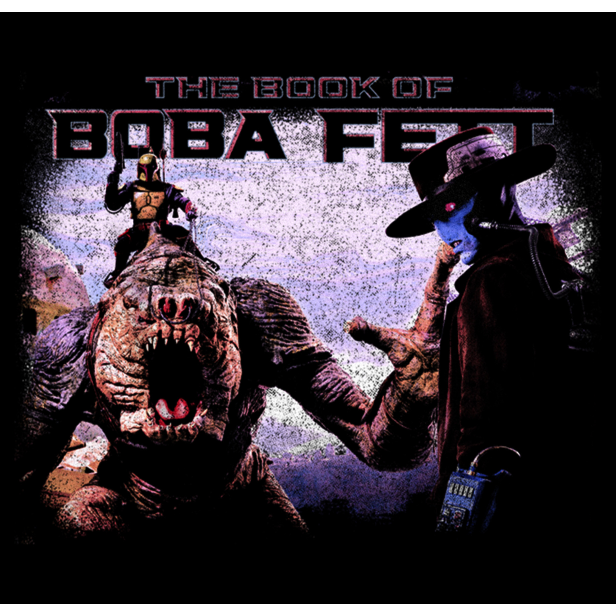 Star Wars: The Book of Boba Fett Boy's Star Wars: The Book of Boba Fett Cad Bane Rancor and Boba Standoff  Pull Over Hoodie