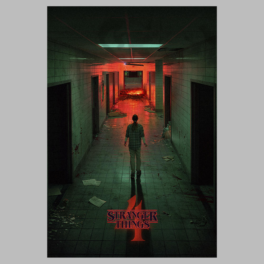 Boy's Stranger Things The Lab Rift Eleven Poster Pull Over Hoodie