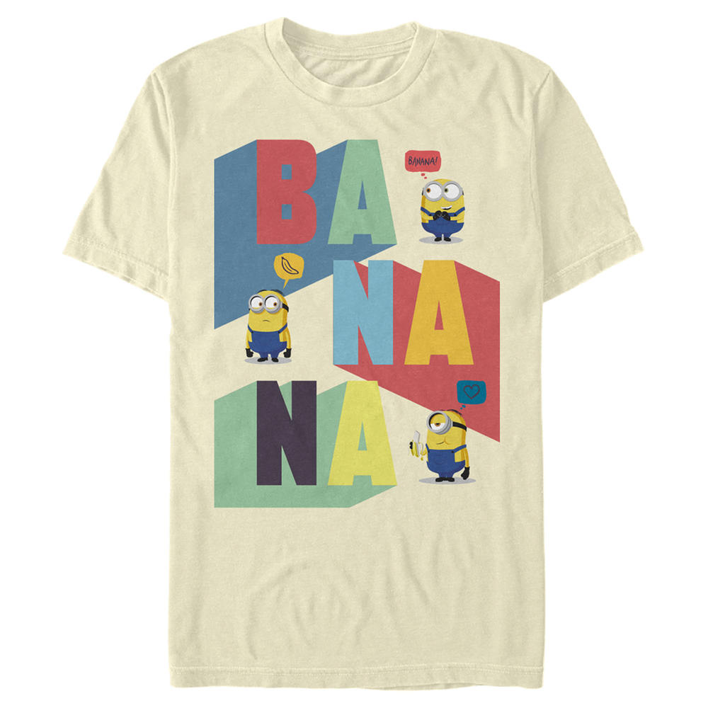 Minions: The Rise of Gru Men's Minions: The Rise of Gru Ba-Na-Na  Graphic T-Shirt