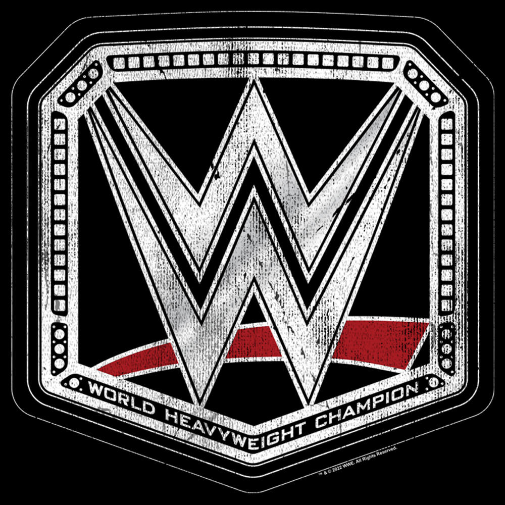 WWE Men's WWE World Heavyweight Champion Logo  Graphic T-Shirt